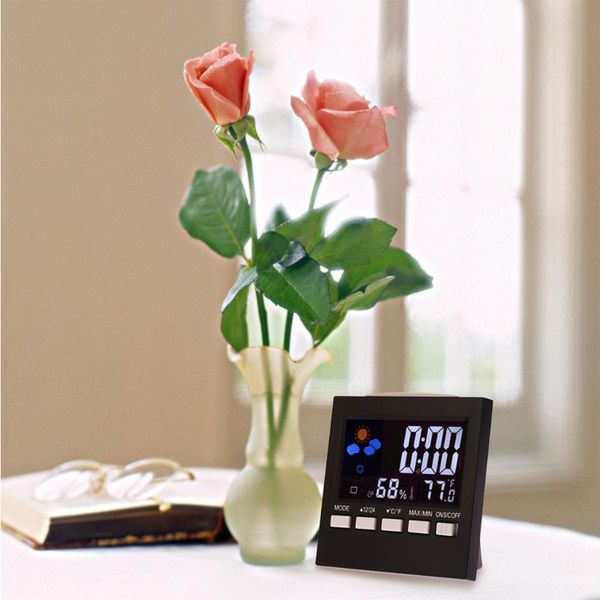 

upgraded weather station, wireless digital indoor outdoor hygrometer, remote sensor, home weather forecaster stati