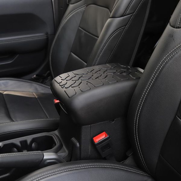 

tire tread armpad center console cover for wrangler jl (2018+) - armrest cover car armrest box