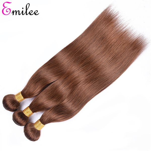 

emilee #4 blonde remy hair bundles #4 color straight hair bundles myanmar colored #4 ombre hair bundles 12 inch, Black
