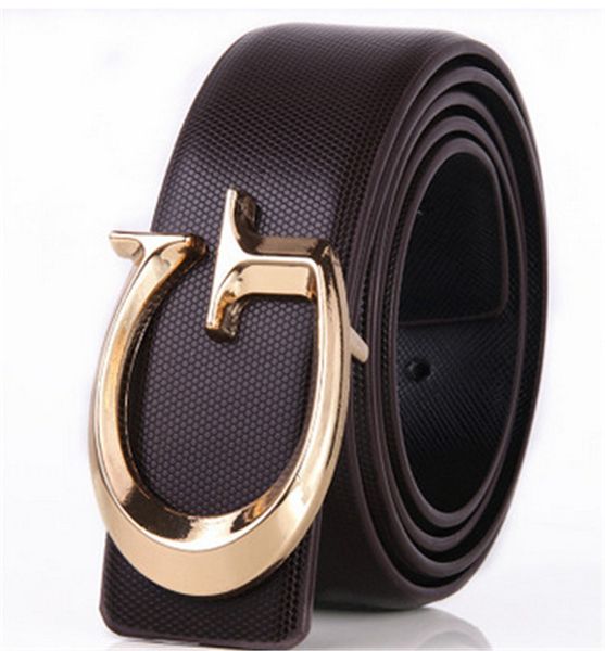 

2019 new style brand designer leather belt for men and women casual fashion belt smooth buckle leather belt wholesale ing, Black;brown