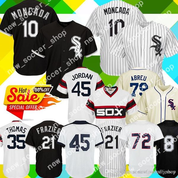 

Chicago 10 Yoan Moncada White Sox Jersey 45 Michael 21 Todd Frazier 72 Carlton Fisk 35 Frank Thomas 79 Abreu 8 Jackson Jerseys