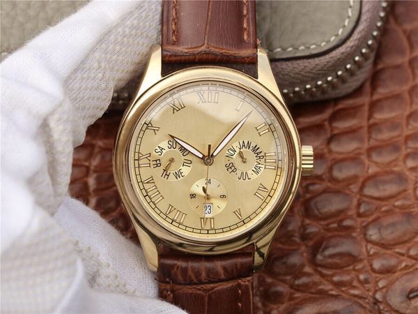 

montre de luxe cal.324 automatic mechanical movement watches precision steel case with sapphire glass designer watches, Slivery;brown