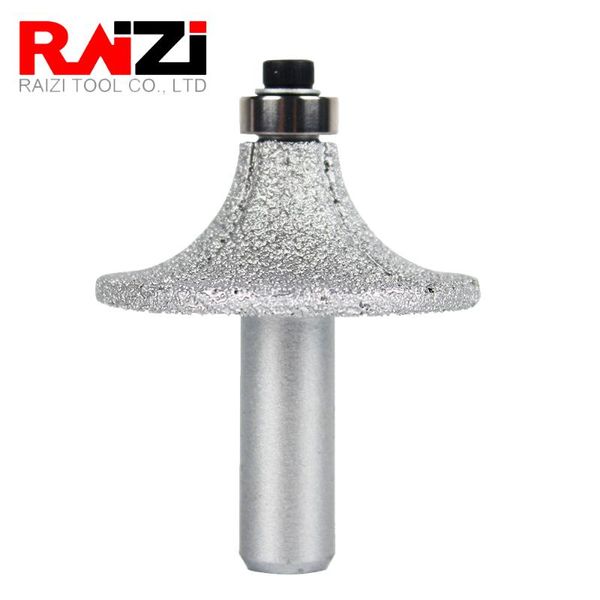 

raizi 1/2" shank vacuum brazed hand profiler wheel for granite marble stone bullnose edge milling cutter rotary tool router bit
