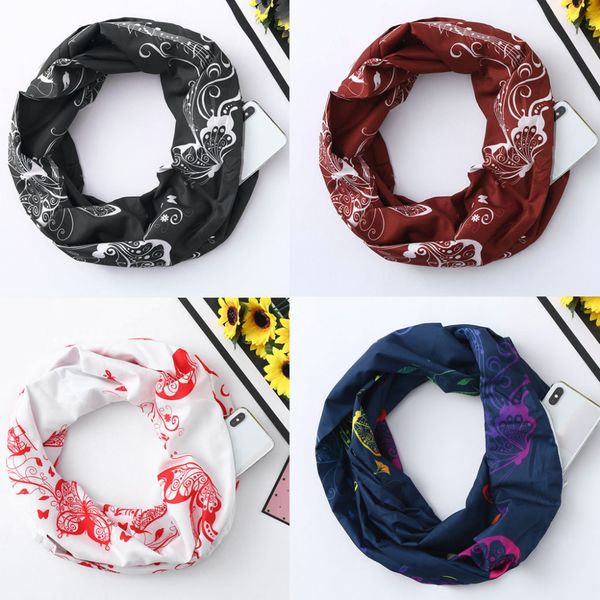 

women scarves shawl print wraps convertible infinity pocket scarves neckerchief echarpe exquisite note tippet