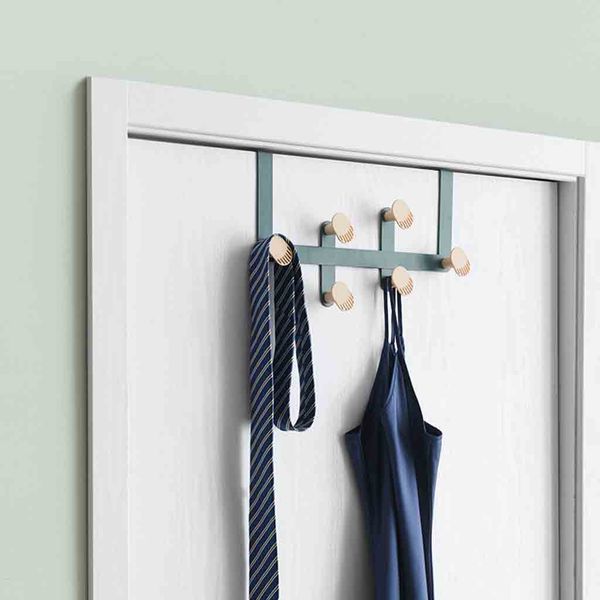 

nordic over-the-door hook rack metal hooks hanger storage holder hanging coat hat multifunctional organization #11/6