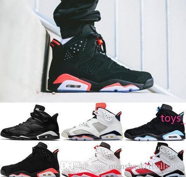 

bred new 6 6s mens basketball shoes unc black cat infrared white carmine men designer trainers sport athletic sneakers size 8-13
