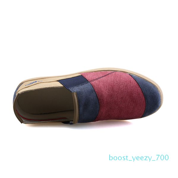 

simple men flats plimsolls style canvas casual shoes men espadrille fisherman shoes plus size alpargatas hombre b70, Black