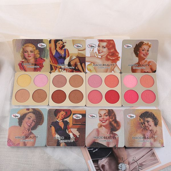 

горячие портативный матовый блеск палитра теней для макияжа 4 цвета девчушки стиль блестки eye shadow fix face maquillaje красоты водонепрон