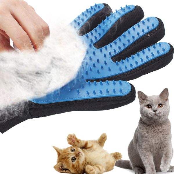 

Silicone Pet Grooming Glove For Cats hair Brush Comb Cleaning Deshedding Pets Products for Cat Removal Hairbrush Animals Massage