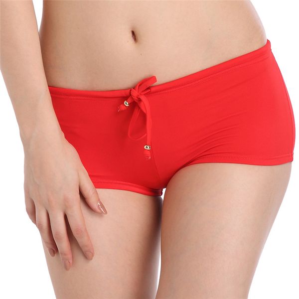

red bikini bottoms woman big size swimwear nylon shorts female swimming trunks surfing bathing suit 2018 swim separates swimsuit