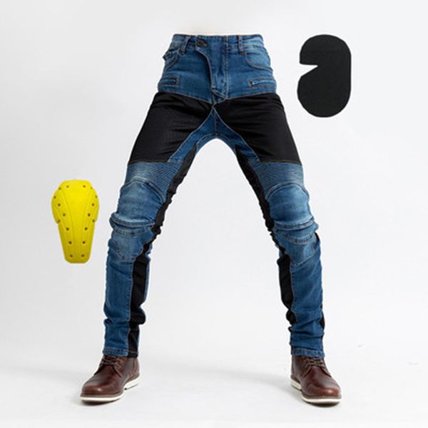 

2019 new summer women motorcycle jeans protective pants motocross racing jeans with knee