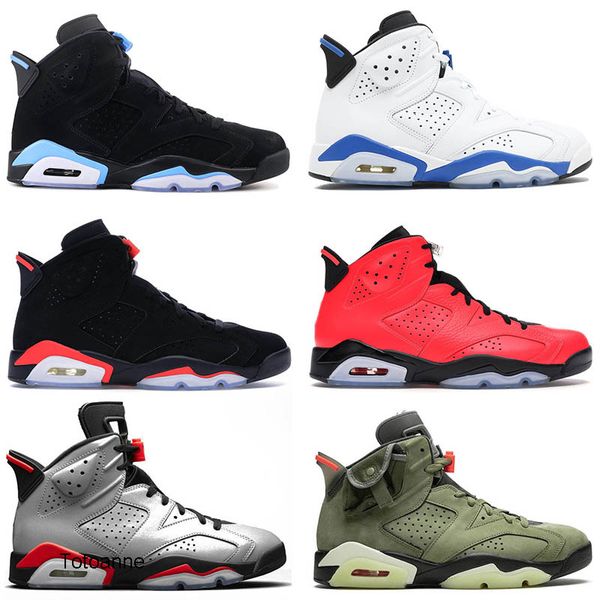 

новый роскошный баскетбол домкрат обувь jumpman 6 6s og женщин mens трэвис скоттс желтый кактус омывается джинсовый черный инфракрасный конс