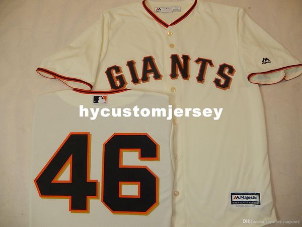 

custom mens majestic #46 santiago castilla baseball jersey creme mens stitched jerseys big and tall size xs-6xl for sale, Black;blue