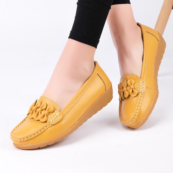 

female bowtie wedges woman moccasins ladies shoes shallow women's sewing women comfortable footwear plus szie 44, Black
