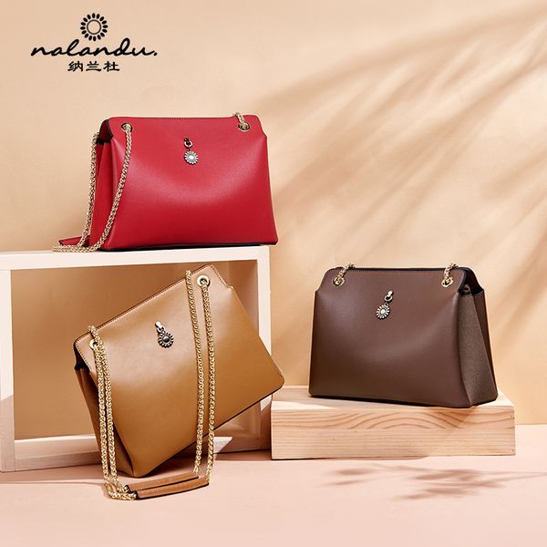 

women's leather bag 2020 new chain shoulder bag new handbag