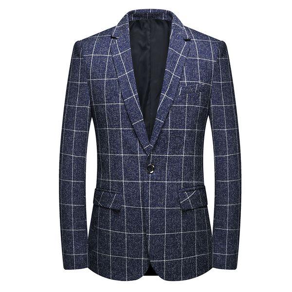 

2019 autumn casual suit men's pattern small suit men's coat korean-style slim fit suit men's top, White;black