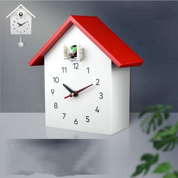 

cuckoo quartz wall clock modern bird hanging watch decoration alarm clocks horologe home living room bird chime hourly