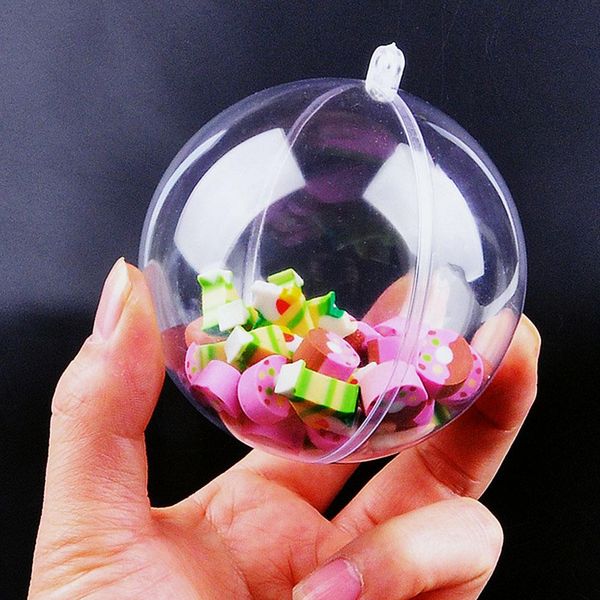 

fashion christmas tree ornaments transparent plastic christmas hanging pendant decorations shatterproof home decor