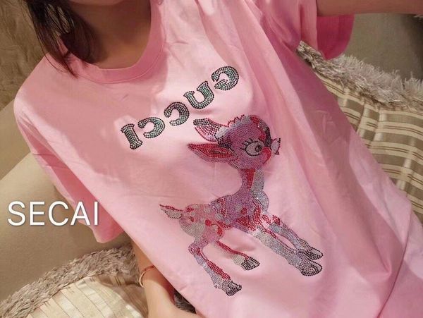 

2020 print t shirt women t-shirts casual women 191125-uy8763#15633, White;black