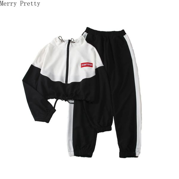 

womens two piece set tracksuit sets and pants casual letter embroidery zipper pullover sweatshirt elastic waist long pants, White
