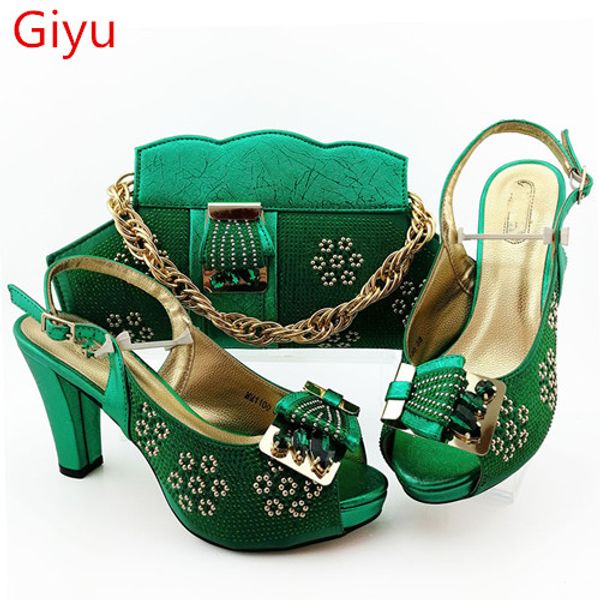 

doershow beautiful new italian shoes with matching bags african women shoes and bags set for prom party summer sandal hgo1-2, Black