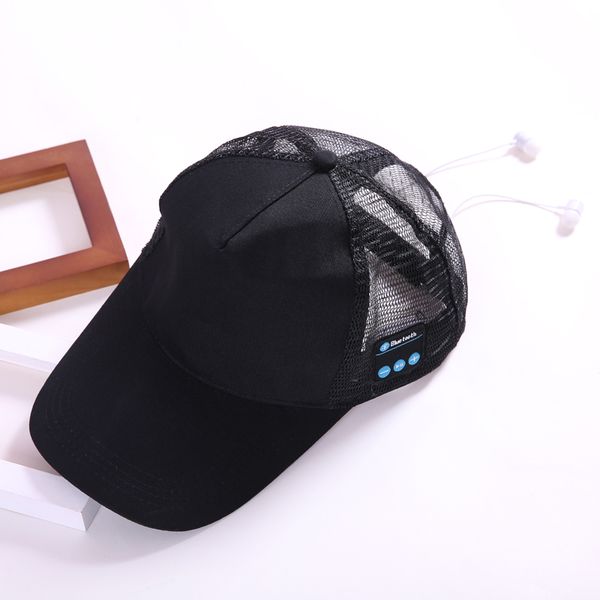 

selling wireless bluetooth headphone sports baseball cap canvas sun hat music headset with mic speaker for smart phone with retail box