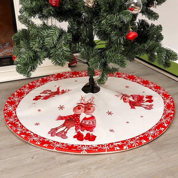 

new large sized christmas tree skirt invisible nylon clasp xmas tree apron holiday christmas decorations