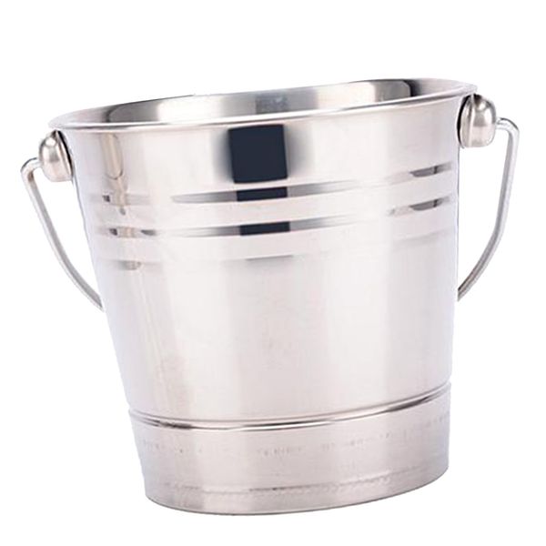 

stainless steel champagne wine beer ice bucket cooler with handle for home party bar 1.5l/2l/2.5l /2.8l