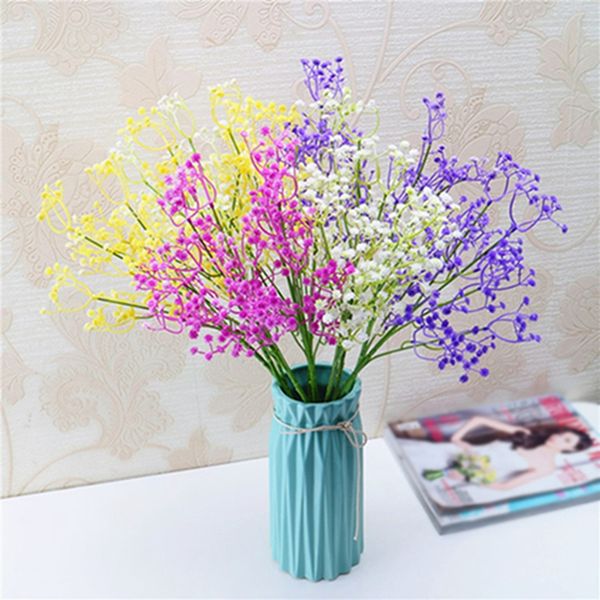 Acheter Gypsophila Fleurs Artificielles Fleurs Décoratives Bricolage Bébé Souffle Bouquet De Fleurs Pour La Fête De Mariage Maison Jardin Décoration