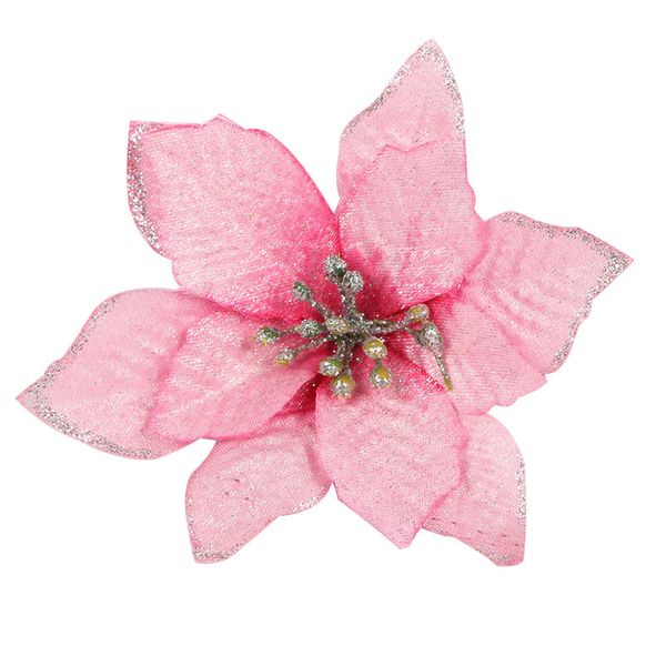 

8 colors christmas decorations solid color gold side christmas flower accessories