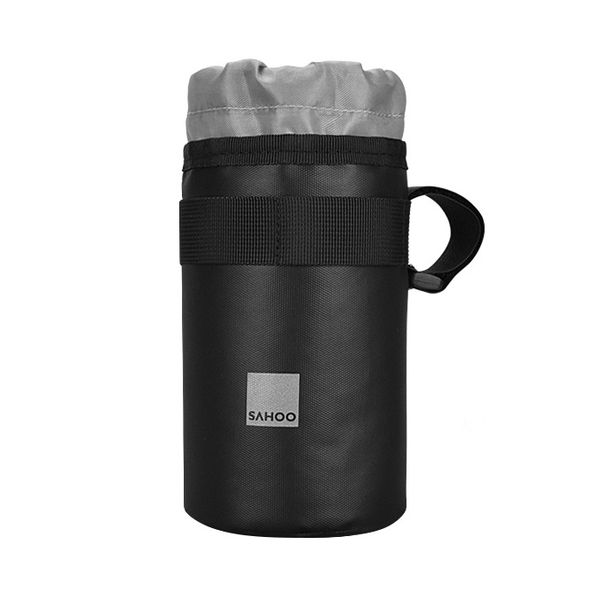 

new-sahoo bike bicycle handlebar insulated drink water bottle bag kettle cooler bag