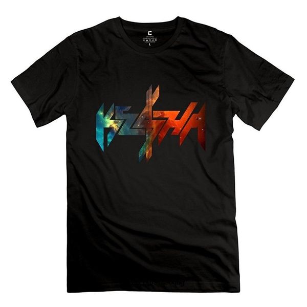 

kesha logo screw neck t shirt, White;black