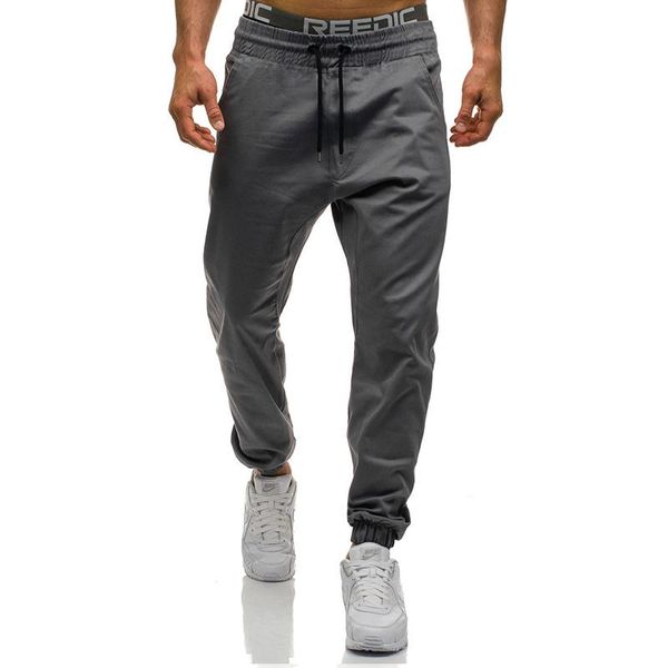 

mens athletic elastic waist pants solid color pantlones designer joggers sweatpants clothing for men track pants, Black