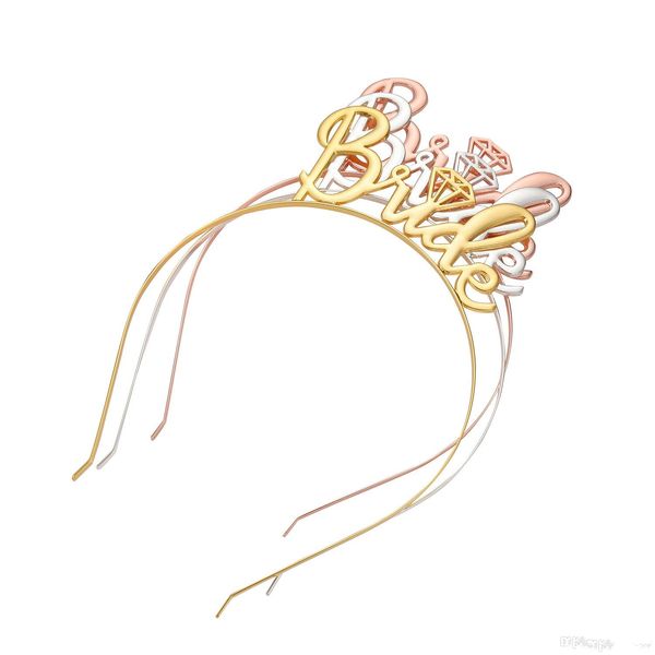 

bride tiara crown headband bachelorette hen party bride to be wedding bridal shower girls decoration gift, Slivery;white