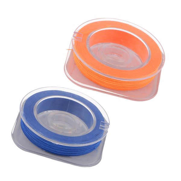 

2pcs fishing rod guide ring wrapping line, wrapping thread, blue/orange 50m