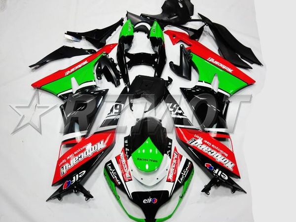 

4gifts new abs motorcycle fairings kits fits for kawasaki ninja zx-6r 636 2009 2010 2011 2012 09 10 11 12 bodywork set black red green