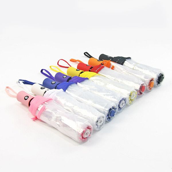 

automatic transparent folding umbrella rain sun auto windproof umbrella new