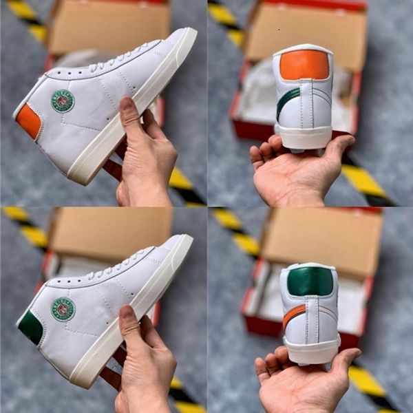 

2019 blazers mid stranger things hawkins high school basketball shoes men women orange green designer sports sneakers des chaussures zapatos, Black