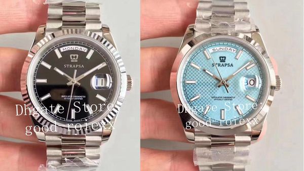 

luxury men's watches automatic cal.3255 men full steel noobf n factory time day date ii 228239 watch mens superlative 40mm wristwatches, Slivery;brown