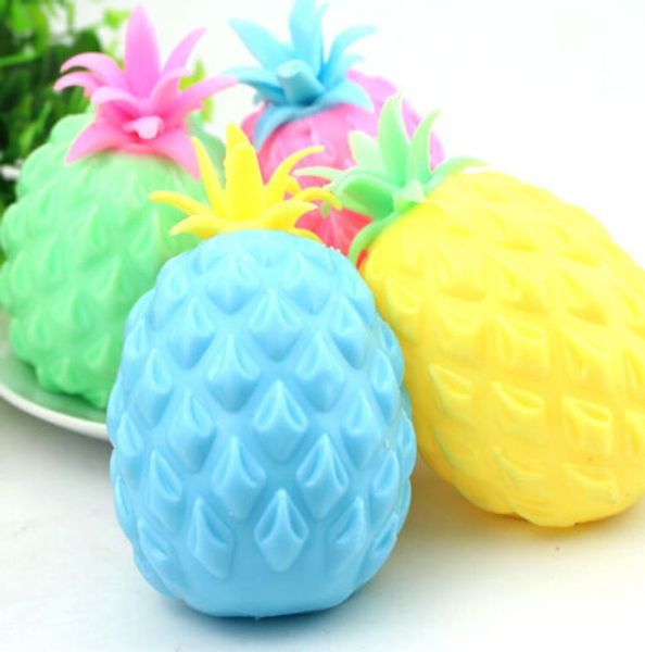 

cute squishy anti stress colorful pineapple grape ball reliever squeeze relief kids tricky toys fancy toys over 3y