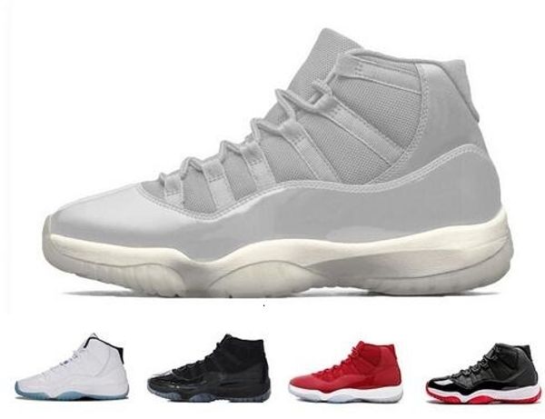 

platinum tint 11 men basketball shoes grey cap and gown prom night win like 82 96 gym space jam 45 concord bred 23 11s xi women us5.5-13