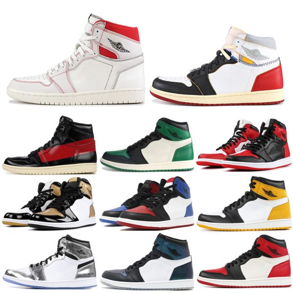 

2019 1 1s basketball shoes mens sneaker athletic ying yang pack unc pine green unc shadow bred black toe banned sports illustrated 7-13