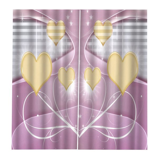 

2 panel waterproof 3d effect curtain drapes for living room bedroom style_b