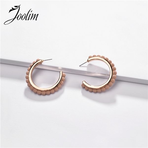 

joolim 5 colors flower shape earring c earrings trendy jewelry wholesale, Golden;silver