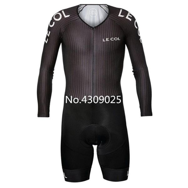 

2020 le col team bike triathlon kids fabric skinsuit suit cycling mens bike dress tight bicycle clothing, Black;blue