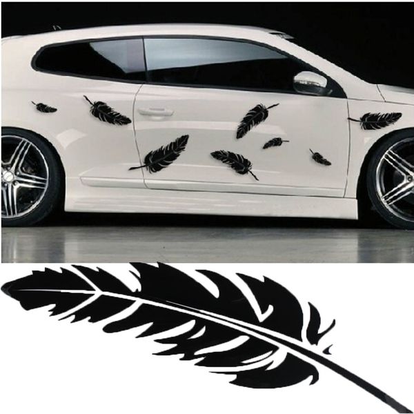

1pcs car stickers creative automobile body any post cover the scratch 34*15cm angel body feathers decals