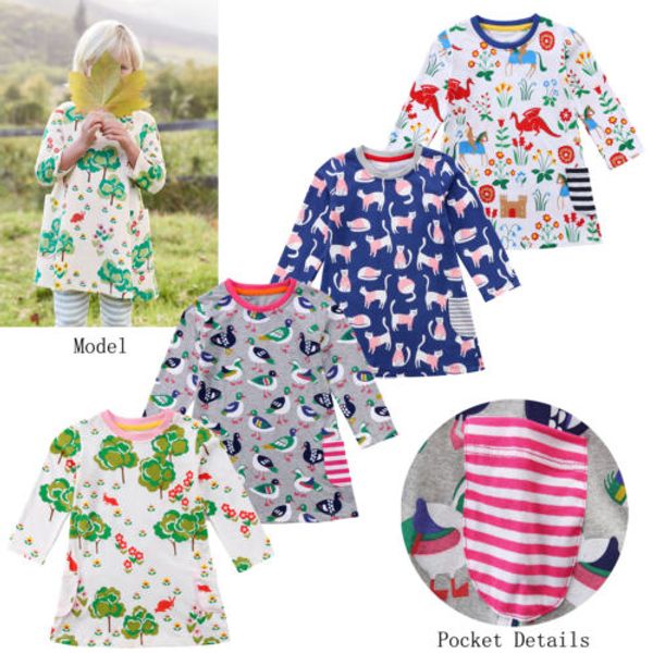 

lovely toddler baby girl floral party prom pgraphy dresses with dual pockets, White