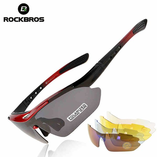 

rockbros cycling glasses polarized sunglasses 5lens mtb lunettes cycliste homme fietsbril occhiali ciclismo 2018 bicycle glasses
