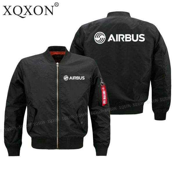 

2019 new autumn winter pilot man jacket airbus new printed design men coats jackets s-6xl j323, Black;brown