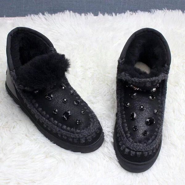 

new designer luxury ankle boots australia leather booties women/men black/gray genuine leather black flat heels flat bottom post